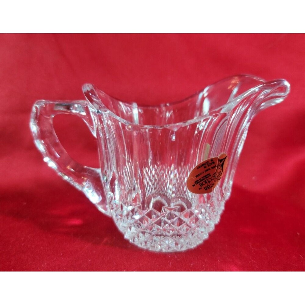Crystal Creamer Saucer West Germany 24 Lead European Collection w/ Original Tag